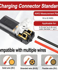Charging connector standards info with 30 Pcs Quick Connect Wire Connectors No Stripping Easy Snap In Double Wire Plug In Connector.