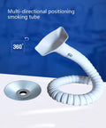 Flexible Welding Fume Extraction Arm With Swivel Joints And Vent Hood For Soldering, Self Supporting, 5 By 150 Cm, 2 By 59 Inch Extensions