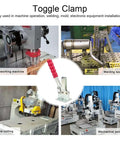 Welding Toggle Clamp For Vertical Fixture And Elbow Applications, Heavy Duty Pro Grade Hand Tool GH203P with equipment examples