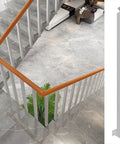 Dang Tough 37 Inch Side Mount Stair Railings and Pre Drilled Deck Balusters With Full Screw Kit for No Sweat Indoor Outdoor setup.