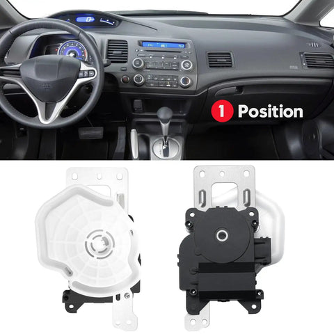 Heavy Duty HVAC Blend Door Actuator Fixes Honda Civic Heater Grief 2006-2011 view of dashboard and actuator installation position