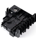 Straight Drop In Plug And Play Heavy Duty Battery Distribution Fuse Box Direct Mount For Chevy Silverado and GMC Sierra 1500 2500Hd 3500Hd 2019 2025, black plastic fuse panel.