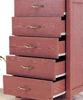 Wooden cabinet with drawers showcasing Under Mount Drawer Slides Set Quiet Glide Rails For Cabinets Desks And Tables, 12 Inch Long