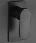 Wall Mount Manual Shower Valve Kit With Ceramic Cartridge Single Lever Shower Mixer Pressure Balance Rough In Valve Body Matte Black Trim And Handle Easy Hot And Cold Water Control