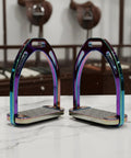 Colorful Riding Foot Holder Aluminum Foot Plate 120mm Wide Anti Slip Surface With Smooth Finish Built To Last Durable Horse Riding Gear