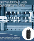 5 Pack M12 x 25mm Screw Thread Ball Plungers With Hex Socket, Pro Grade, Heavy Duty High Carbon Steel Spring Ball Plungers For Lubrication And Pneumatic Tools, Black Finish, 6mm Ball, 30-80N Load in press fixture