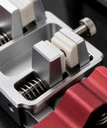 Wire Soldering Clamp With Ceramic Jaw For Rock Solid Bench Mount Heavy Duty Soldering Fixture With Stable Stabilizing Holder Firm Grip And 12mm Opening For Electronics Hobbyists And Makers, aluminum close-up
