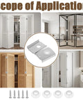 Beefy Stainless Steel Bi Fold Door Repair Kit for 1-3/8 Inch Wood Doors with hardware and application examples