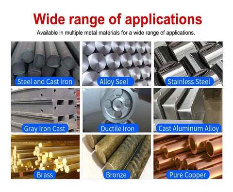 Wide range of steel, stainless steel, and alloys showcasing materials compatible with Top Shelf Digital Leeb Hardness Tester Portable Handheld Metal Durometer Built Tough For Thin Steel Parts And Hard Surface Layers With Zero Hassle Dual Coil Technology.