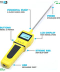 Residential Combustion Analyzer For Home Boilers And Furnaces With Flue Gas Meter featuring LCD, buttons, pump, and probe