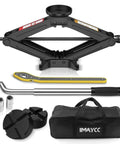 2.5 Ton Universal Scissor Car Jack Kit With Portable Tire Changing System Lifts From 5.1 Inches To 16.79 Inches For Cars