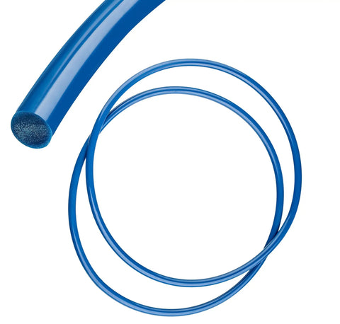 Straight Up Premium Replacement Drive Belt Set Of Two For Variable Speed Drill Press Heavy Duty Urethane Motor Belt Built Different With Rock Solid American Craftsmanship, showing blue urethane belts.