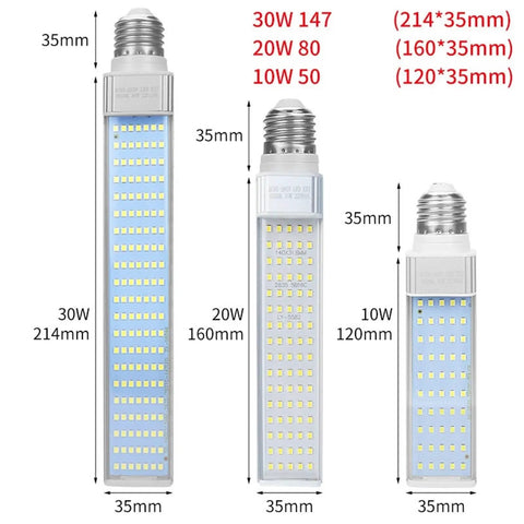 Three LED Machine Tool Working Lights of different sizes, 30W, 20W, and 10W, with dimensions visible and focus keyword included.
