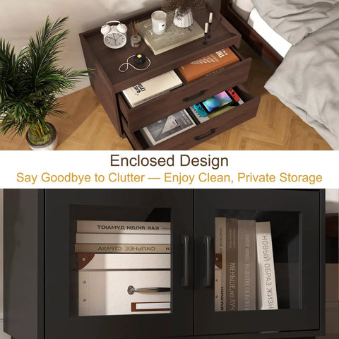 Stackable Storage Drawers 28 Inch Wide Bins With Drawers And Compartments Built From Engineered Wood With A Sleek Metal Handle