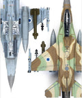 F-161 SUFA 1/32 Scale Model Kit Packed With Dual-Seat Fuselage Top and Bottom Views, Photo-Etched Parts Display