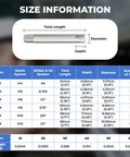 Size chart for Six Piece Tap Extractor Set For Stripped Screws And Bolts, details on extractor dimensions and specifications