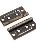 Two 50x24mm Old School Antique Style Hinges For Cabinets And Doors Do It Yourself Style Butt Hinges With Screws Decorative Cupboard Hardware