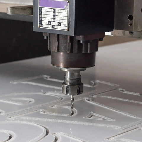 Top Shelf Er8 A Collet Clamping Nut With M10 Threads And Dynamic Balance Holes For CNC Lathe Chuck Milling Tool Holder cutting through material.