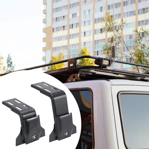 SUV with Heavy Duty Roof Rack Mount Brackets For SUVs And MPVs Gutter Clamp System Drill Free Adjustable Height
