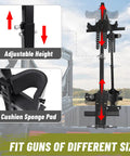 UTV Hunting Tool Holder Rack for Cargo Bed Universal Adjustable SXS Gear Mount with Cushion Sponge Pad