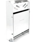 Aluminum Small Work Station For Enclosed Trailer Or Garage With 12X12 Fold Down Table Durable Build DIY Friendly Install Double Shelves