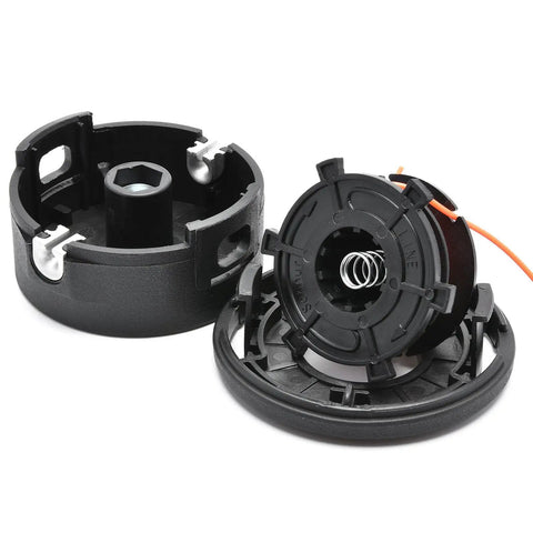 Compatible 25 2 Bump Feed Trimmer Head Replacement For Weedeater And Brush Cutters, durable nylon, close-up view