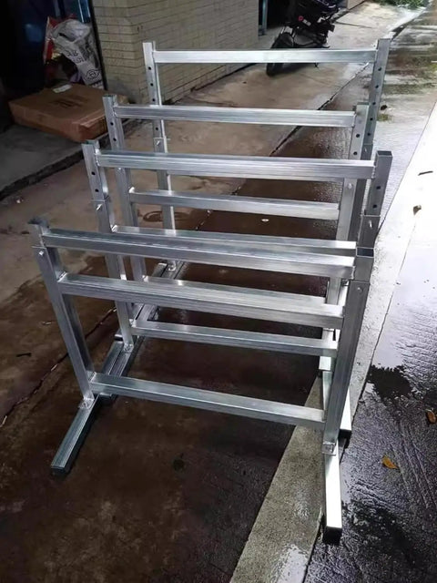 Heavy Duty Stainless Steel Gravity Conveyor Rollers With Adjustable Height Stand For Industrial Factories And Warehouses Rustproof And Waterproof, foldable frame.