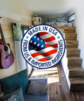 Confined Space Paint Strip Gel For Tight Spots Remove Up To 15 Layers Of Latex Oil Acrylic And Water Based Paints With A Citrus Lime Aroma 1 Gallon Works On Wood Brick Steel Tile And More label over USA-made logo in compact room.