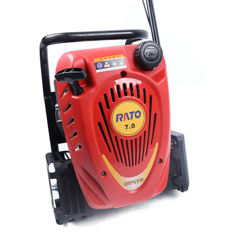 Front view of Powerful 6HP 170cc Gas Outboard Motor with Air Cooling CDI System for inflatable boats and canoes