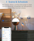 Two In One Smart Plug Set That Works With Alexa Google Home Siri HomeKit SmartThings 15A 2 Pack in modern living room scene