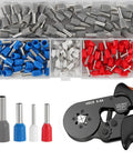 Get Your Hands On This Sweet 200 Piece Ferrule Crimping Tool Kit For All Your Wiring Needs Including AWG 23 To 7 Self Adjusting Wire Pliers And Insulated Connectors Perfect For Serious DIY Grizzlins Who Need Reliable Electrical Gear For Any Job. 200-piece ferrule kit with insulated connectors and ratchet crimping tool