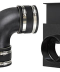 Heavy Duty 4 Inch Dust Collection Fitting Kit For Woodshop includes 90 degree elbow joint and blast gate components.