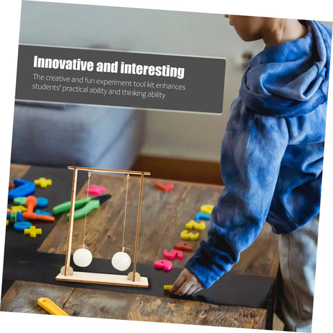 Child using Two Piece Physics Experiment Kit With Floating Ball Tools For School Learning Safe Materials on table