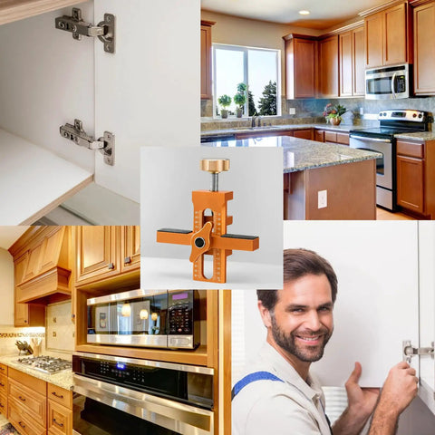 Adjustable Aluminum Cabinet Hardware Jig For Quick Door Alignment Hella Accurate Hinge And Push To Open Setup Smooth Sailing DIY Furniture Assembly Tool Definitely Knock Out Any Cabinet Build Fast Today
