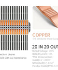 Copper conductor detail of Lever Wire Nut Connector For DIY Wiring And No-Fuss Home Upgrades, 20 in 20 out version shown.