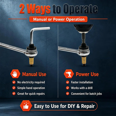 Drill Powered Rivet Nut Tool Set M3 To M12 Carbon Steel Mandrels And Head Rivet Nuts All In One Kit For Automotive Metal Fab Pro Grade DIY Fastening For Projects At Home And In The Shop; manual or drill use