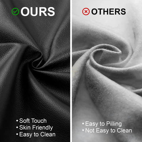 Comparison of plush faux leather upholstery textures for Rock Solid Full Size Bed Frame with easy-to-clean features.