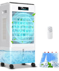 Beast Mode Cooling 8000 BTU Windowless Portable AC With 3 Modes, ice packs, remote control, oscillating air flow
