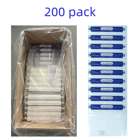 Anti Fog Full Face Shield For Adults, Reusable And Adjustable Clear Protective Shield, Windproof And Dustproof, Splash Guard With Easy Fit Headband, Crystal Clear Shield For Work Or Home, All Day Comfy, 10 Pack