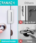 2 Pack Door Reinforcement Lock For Front Door Home Security Upgrade, Heavy Duty Door Latch Reinforcer, Kick Proof Safety Lock