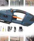 Heavy Duty Battery Powered Electric Strapping Machine For 13 To 16Mm Pp Pet Melting Tape, handheld packer with battery accessories