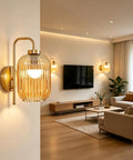 Rechargeable Battery Wall Sconces With Clear Glass Shades, Customizable Rgb Lighting Paired With Seamless Dimmable Levels And Adjustable Color Temperatures, Straight Up A Serious Home Decor Flex in elegant living room setting.