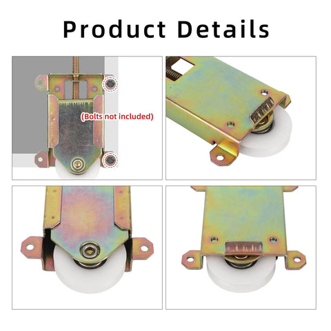 Two Pack Sliding Mirror Closet Door Rollers Replacement For Smooth Quiet Wardrobe Doors Direct Replacement Hardware