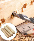 Drill in wood with inset of 100 Pcs Wooden Dowels Set With 50 M6 And 50 M8 Fluted Dowels For Crafts Furniture DIY Woodworking 6mm 8mm