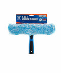 2-In-1 Window Cleaner Squeegee And Scrubber With Stainless Steel Handle, Microfiber Pad, Streak-Free Glass Tool For Home And Commercial Use.