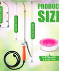 All Metal Pro Grade Pump Sprayer Wand With Two Nozzle Types And Adjustable Spray, Stainless Steel Build, measures at 28 inches