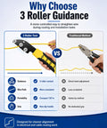 Comparison of 3 Roller Tool and traditional method for wire straightening efficiency in electrical work.