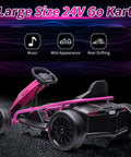 Ride On Go Kart For Kids With 24V 9Ah Battery Dual 300W Motors 8 MPH Fast Drifting Circuit Car Electric Ride On Toy