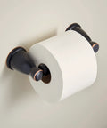 Kinla Oil Rubbed Bronze Toilet Paper Holder Wall Mount Single Roll Spring Loaded 3.26 Inch Extension For Bathroom