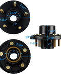 Two Pack 2000 Lb Trailer Hub Kit With 4.5 Inch Bolt Circle 5 Lug BT8 Spindle 1 Inch Round 84 Spindle Includes Nut Washer And Cotter Pin